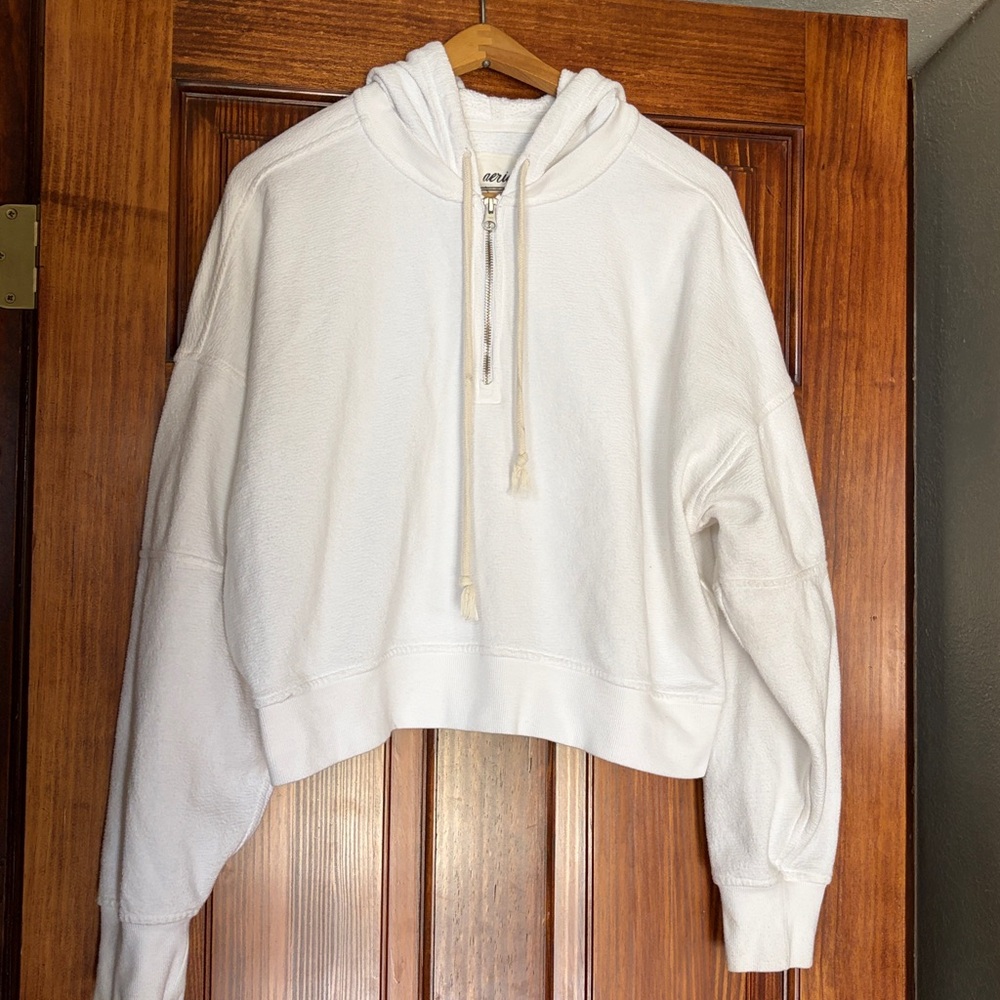 Aerie Restart Quarter Zip Hoodie sz M